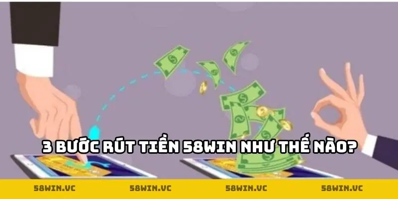 3 bước rút tiền 58WIN như thế nào?